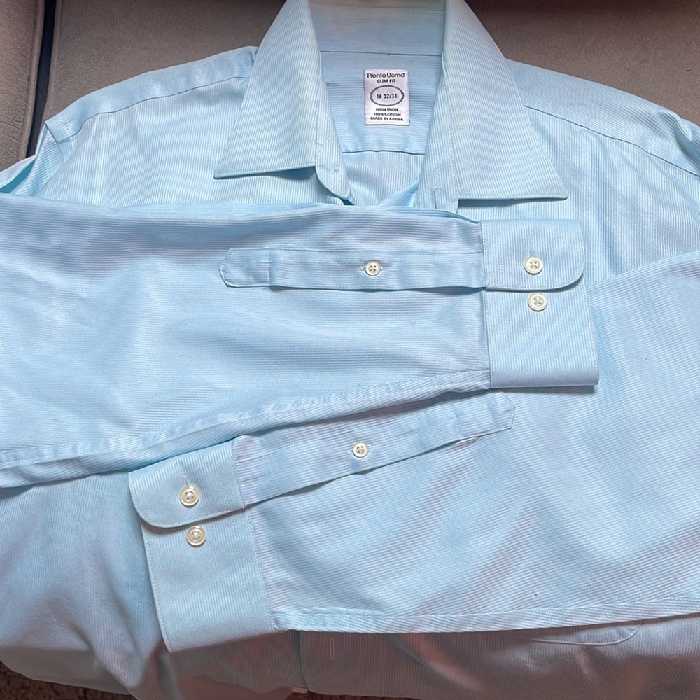 Pronto Uomo Men’s Collared Shirt Size 16 32/33